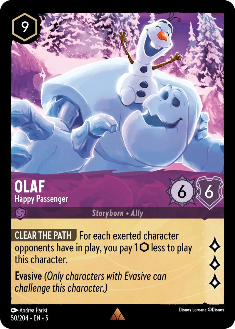 Olaf - Happy Passenger (50/204) - Shimmering Skies Cold Foil