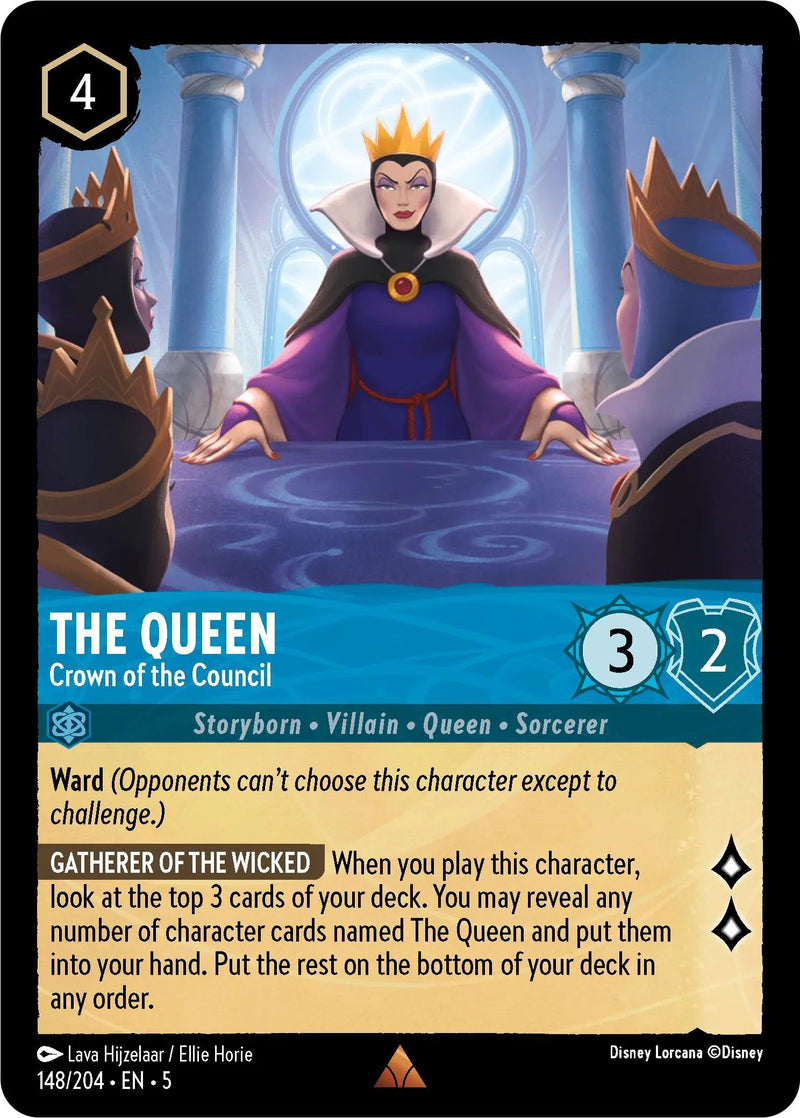 The Queen - Crown of the Council (148/204) - Shimmering Skies Cold Foil