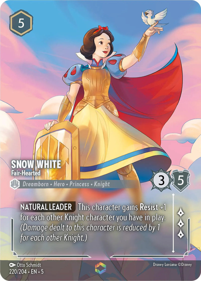 Snow White - Fair-Hearted (Enchanted) (220/204) - Shimmering Skies Holofoil