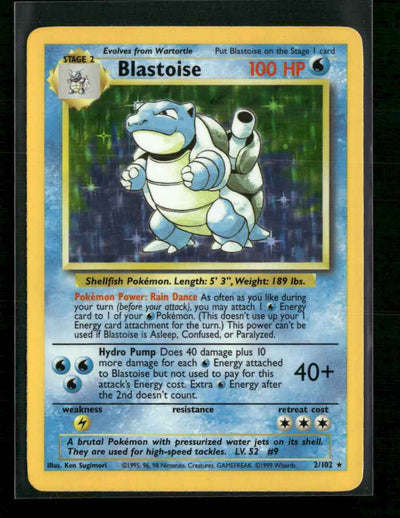 Base Set Blastoise #002/102