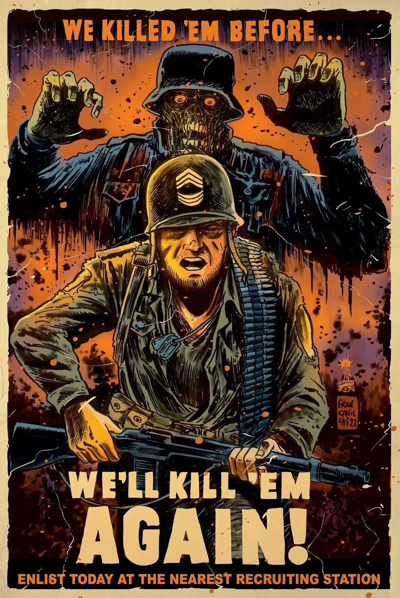 Dc Horror Presents Sgt Rock Vs The Army Of The Dead #3 (Of 6) B Francesco Francavilla Card Stock (11/22/2022) Dc