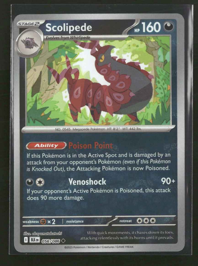 SV: Black Bolt Scolipede (Master Ball Pattern) #056/086