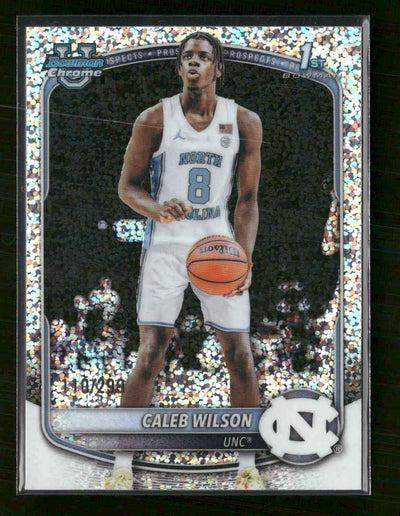 2025-26 Bowman Chrome Prospects Speckle Refractor Caleb Wilson #/299 #BCP-83
