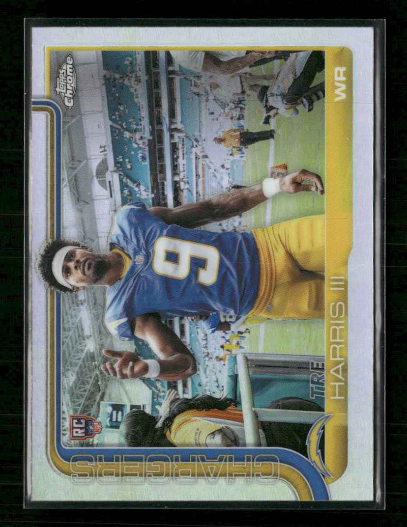 2025 Topps Chrome Football Image Variation Refractor Tre Harris III Rookie #338