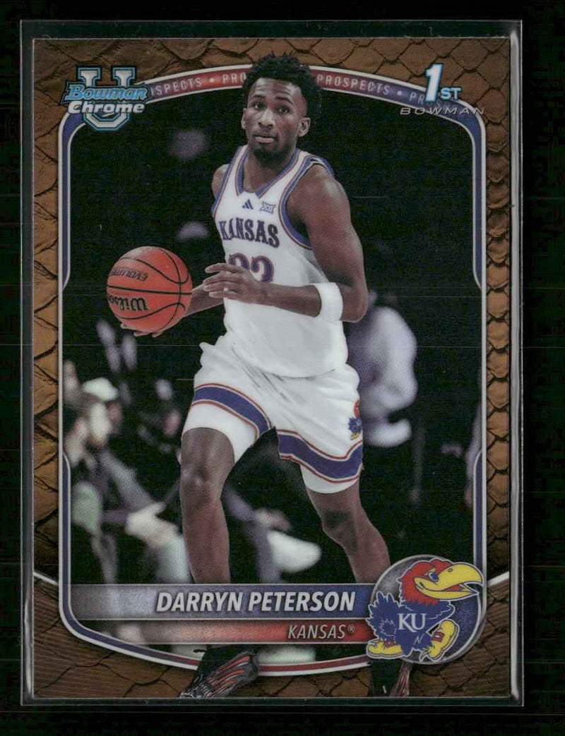 2025-26 Bowman Chrome Prospects Reptilian Refractor Darryn Peterson #BCP-2
