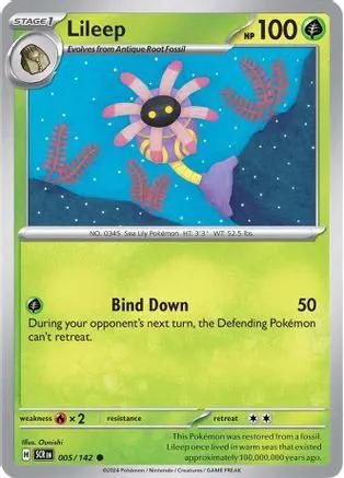 Lileep 005/142 - SV07 Stellar Crown Reverse Holofoil