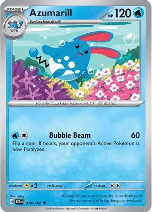 Azumarill 034/142 - SV07 Stellar Crown Reverse Holofoil