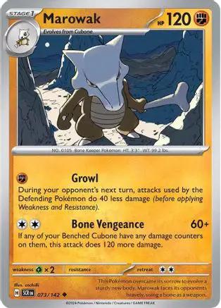 Marowak 073/142 - SV07 Stellar Crown Reverse Holofoil