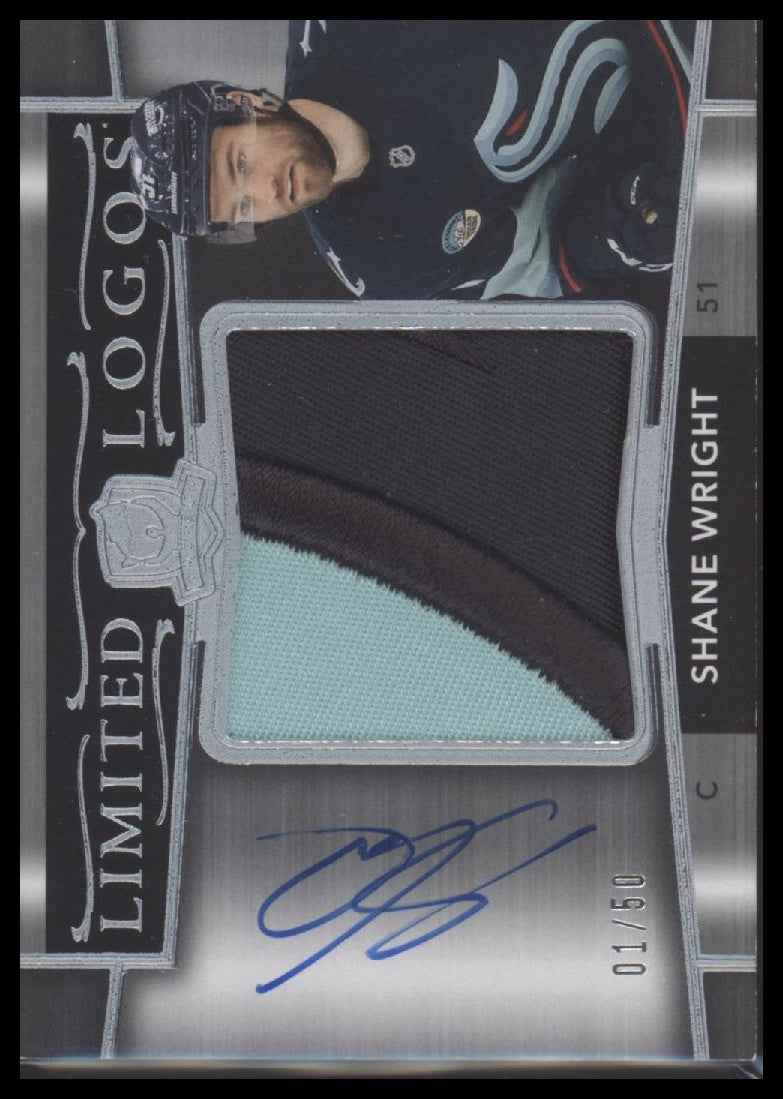 2024-25 Upper Deck The Cup Limited Logos Shane Wright #/50 Auto #LL-SW