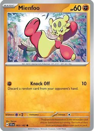Mienfoo 083/142 - SV07 Stellar Crown Reverse Holofoil