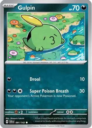 Gulpin 091/142 - SV07 Stellar Crown Reverse Holofoil