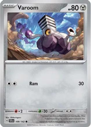 Varoom 108/142 - SV07 Stellar Crown Reverse Holofoil