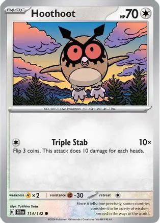 Hoothoot 114/142 - SV07 Stellar Crown Reverse Holofoil