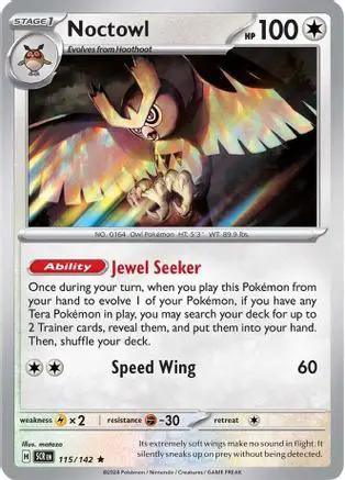 Noctowl 115/142 - SV07 Stellar Crown Reverse Holofoil
