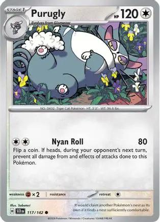 Purugly 117/142 - SV07 Stellar Crown Reverse Holofoil