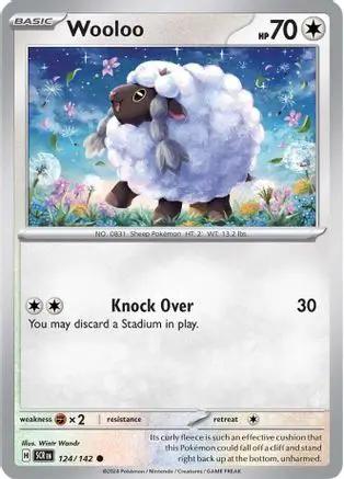 Wooloo 124/142 - SV07 Stellar Crown Reverse Holofoil