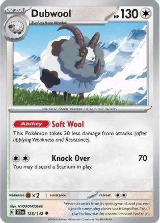 Dubwool 125/142 - SV07 Stellar Crown Reverse Holofoil