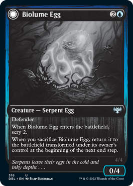 Biolume Egg // Biolume Serpent (DBL-316) - Innistrad: Double Feature: (Double Faced Transform)