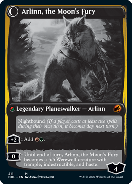 Arlinn, the Pack's Hope // Arlinn, the Moon's Fury (DBL-211) - Innistrad: Double Feature: (Double Faced Transform)
