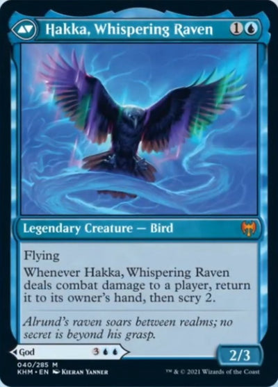 Alrund, God of the Cosmos // Hakka, Whispering Raven (KHM-040) - Kaldheim