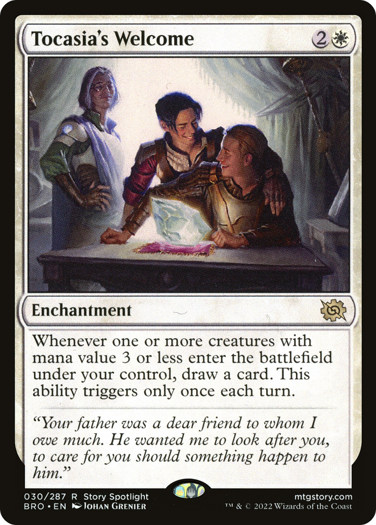 Tocasia's Welcome (BRO-030) - The Brothers' War Foil