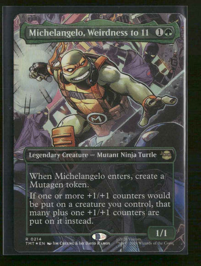 Teenage Mutant Ninja Turtles Michelangelo, Weirdness to 11 (Borderless) #214