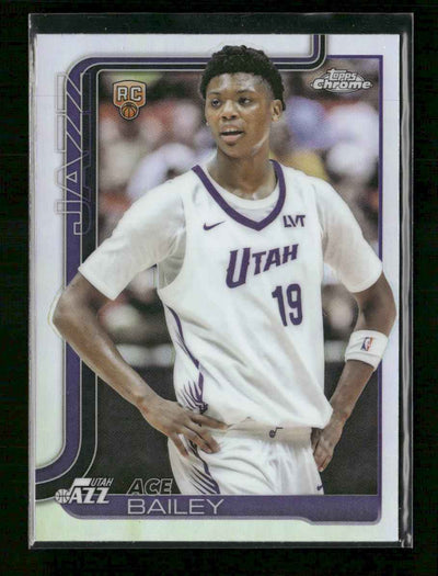 2025-26 Topps Chrome Refractor Ace Bailey Rookie #255