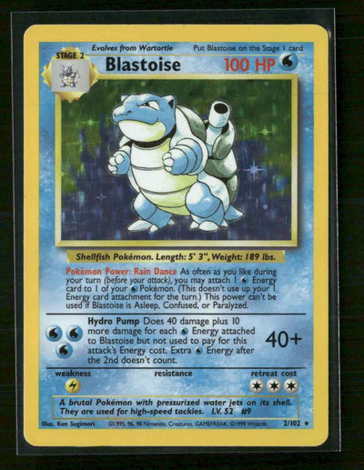 Base Set Blastoise #002/102