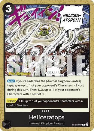Heliceratops (OP08-097) - Two Legends Pre-Release Cards