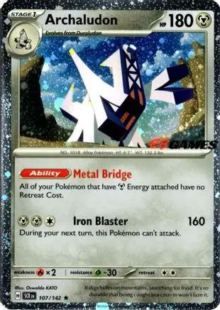 Archaludon (Cosmos Holo) (EB Games Exclusive) 107/null - Miscellaneous Cards & Products Holofoil