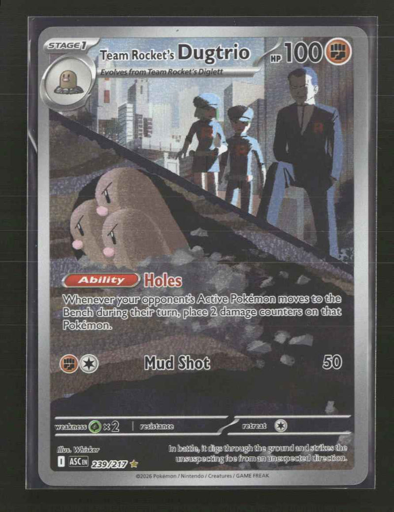 ME: Ascended Heroes Team Rocket's Dugtrio #239/217