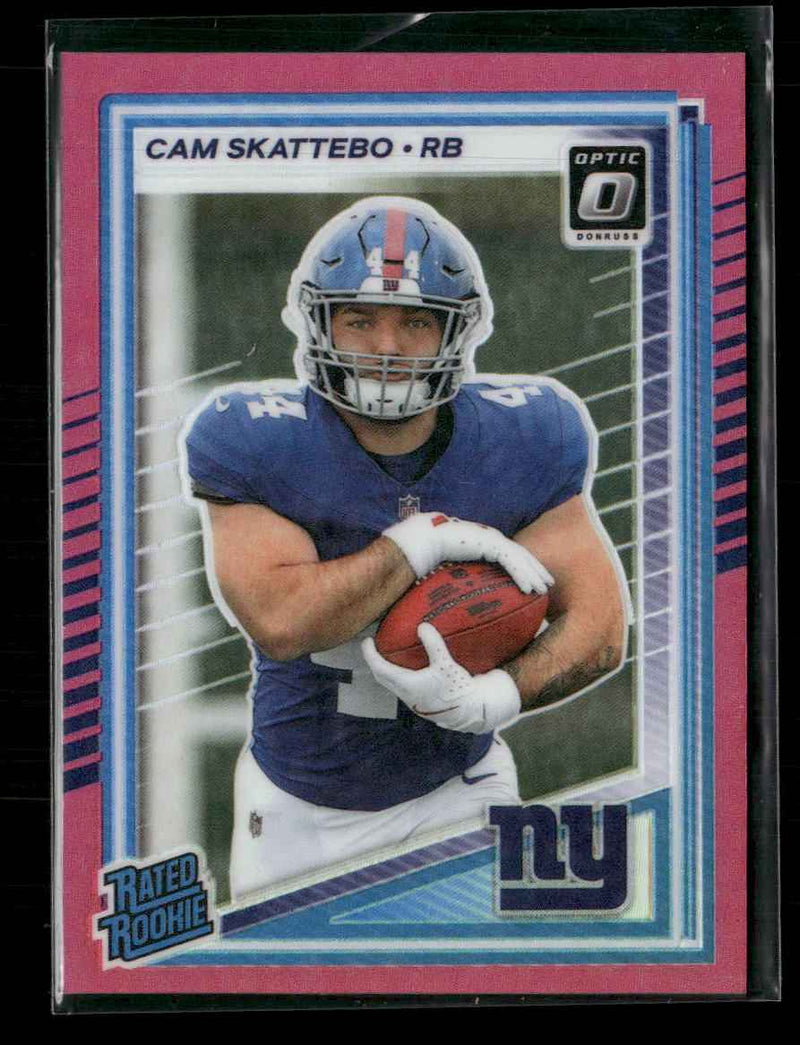 2025 Donruss Optic Purple Shock Cam Skattebo Rookie #228
