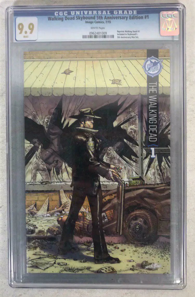 Walking Dead 1 Image 2015 CGC 9.9 Skybound 5th Anniversary Variant 9.8