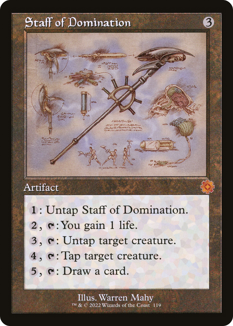 Staff of Domination (BRR-119) - The Brothers' War Retro Artifacts