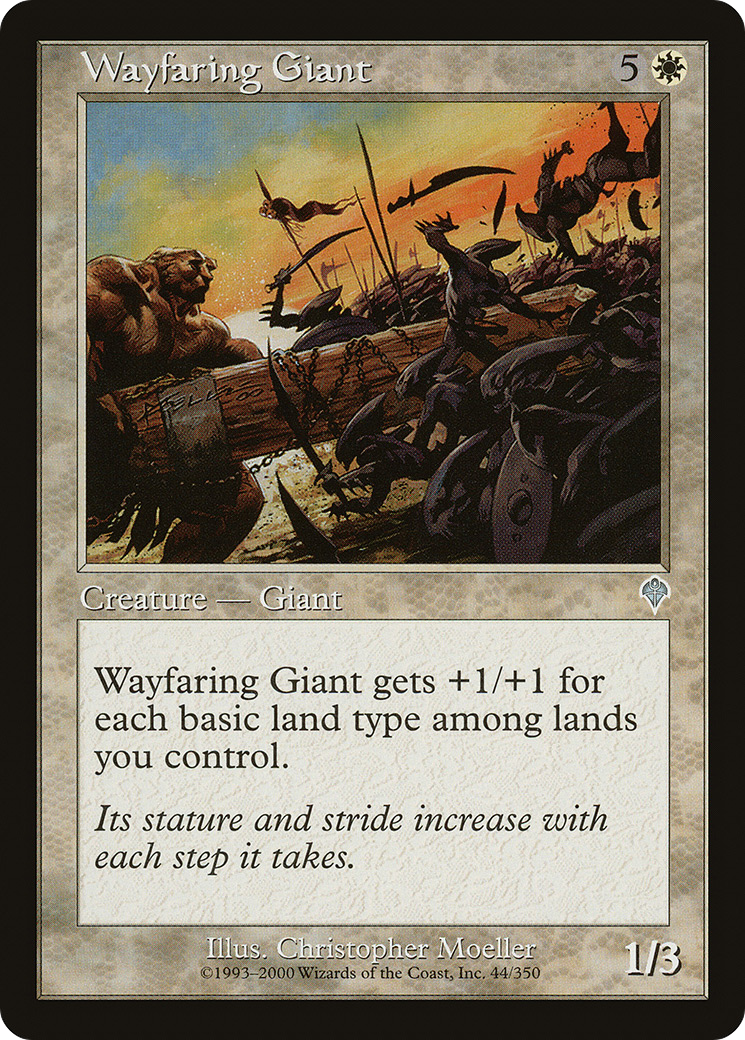Wayfaring Giant (INV-044) - Invasion Foil