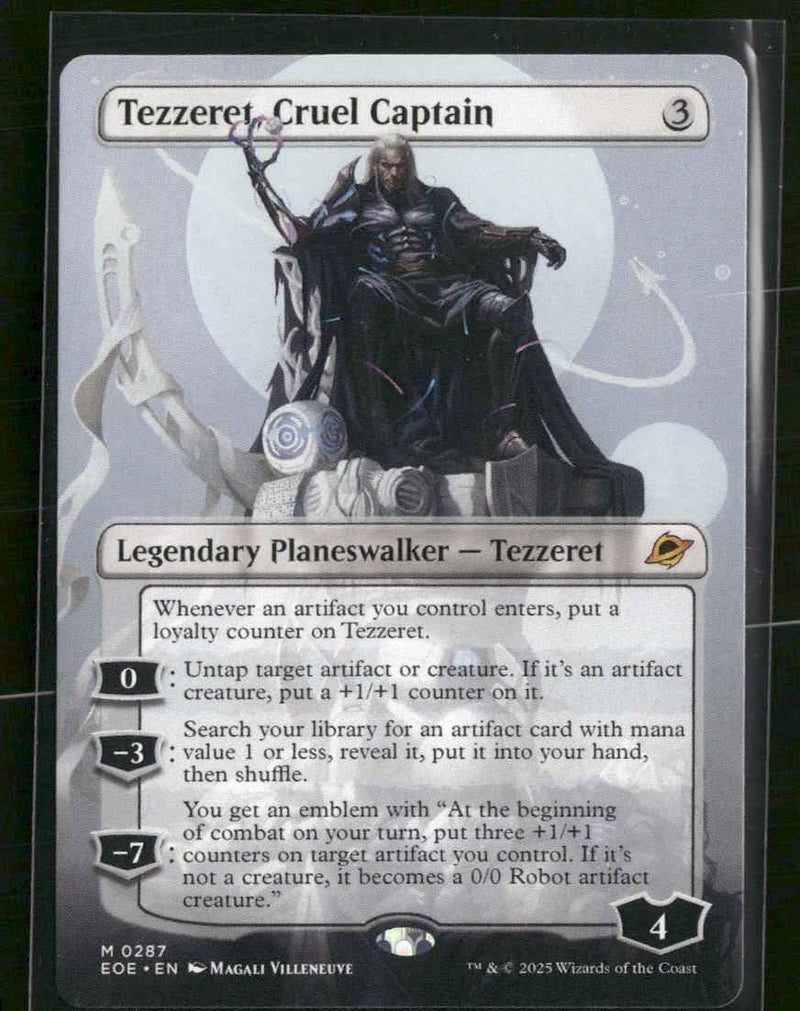 Edge of Eternities Tezzeret, Cruel Captain (Borderless) #287