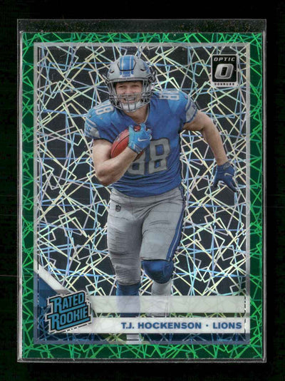 2019 Donruss Optic Green Velocity T.J. Hockenson Rookie #171