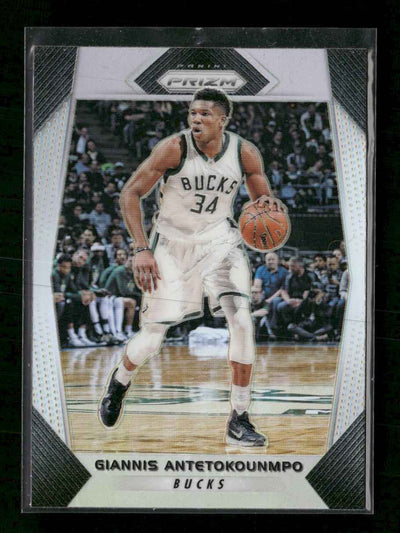 2017-18 Panini Prizm Prizms Silver Giannis Antetokounmpo #182