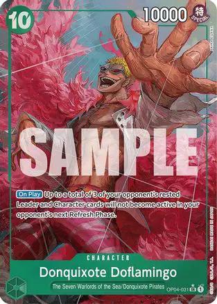 Donquixote Doflamingo (Alternate Art) (OP04-031) - Premium Booster -The Best- Foil