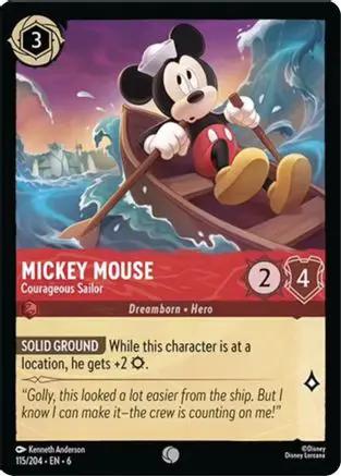 Mickey Mouse - Courageous Sailor (115/204) - Azurite Sea