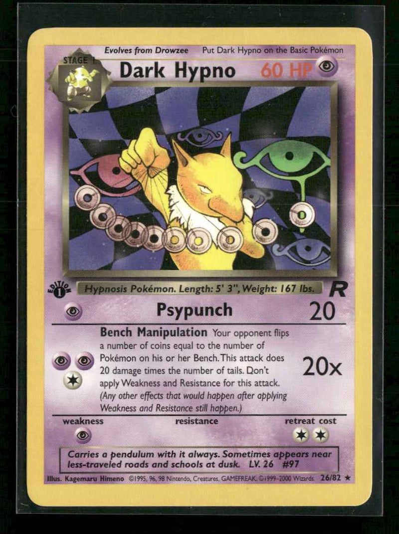 Team Rocket Dark Hypno (26) 1st Edition #26/82