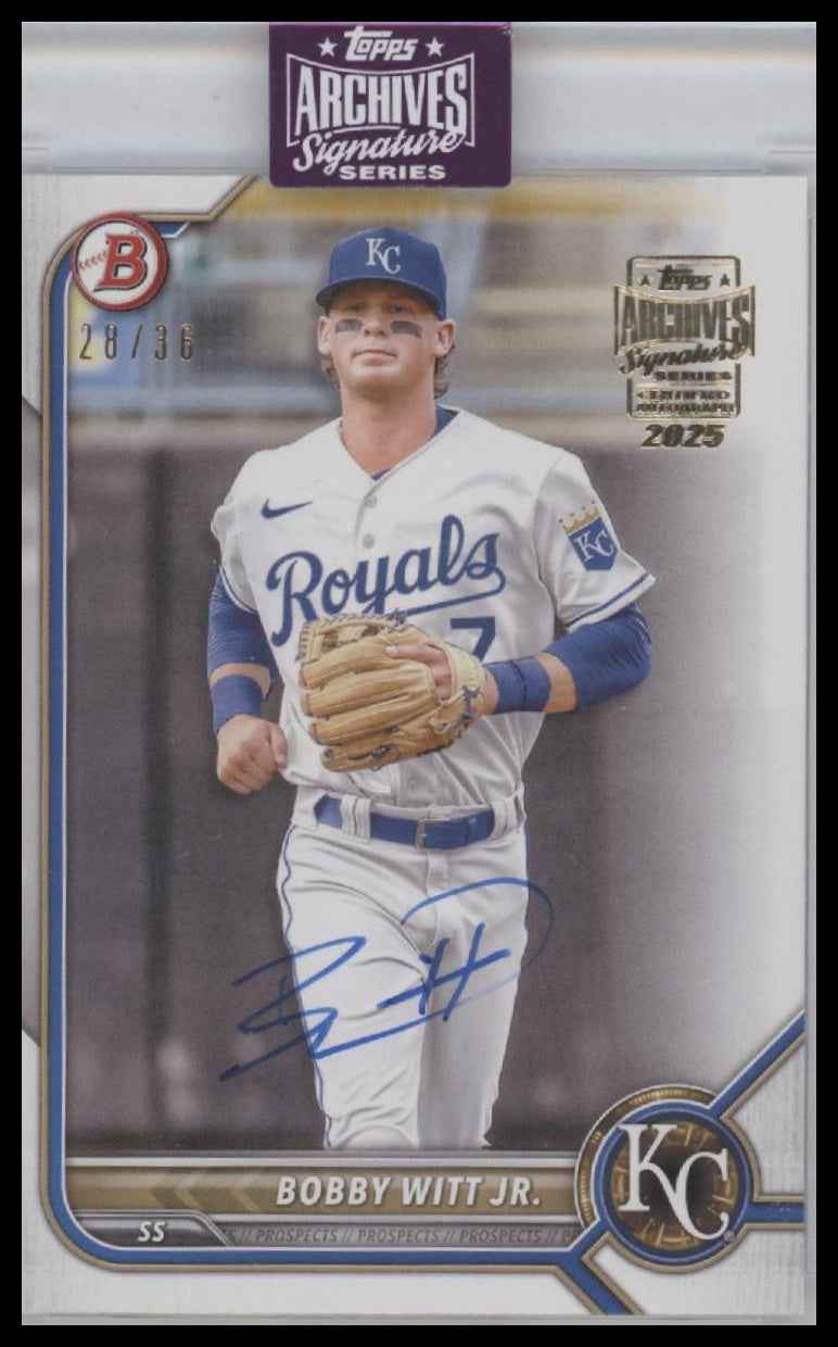 2024 Topps Archives Signature Series Bobby Witt Jr. 28/36 Auto #BP-146