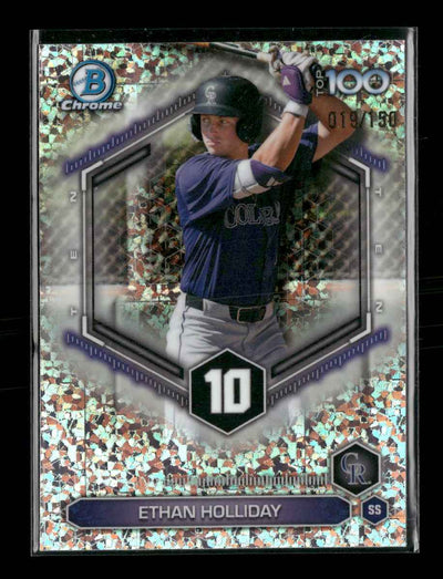 2026 Bowman Scouts' Top 100 Mini-Diamond Refractors Ethan Holliday #/150 #BTP-10