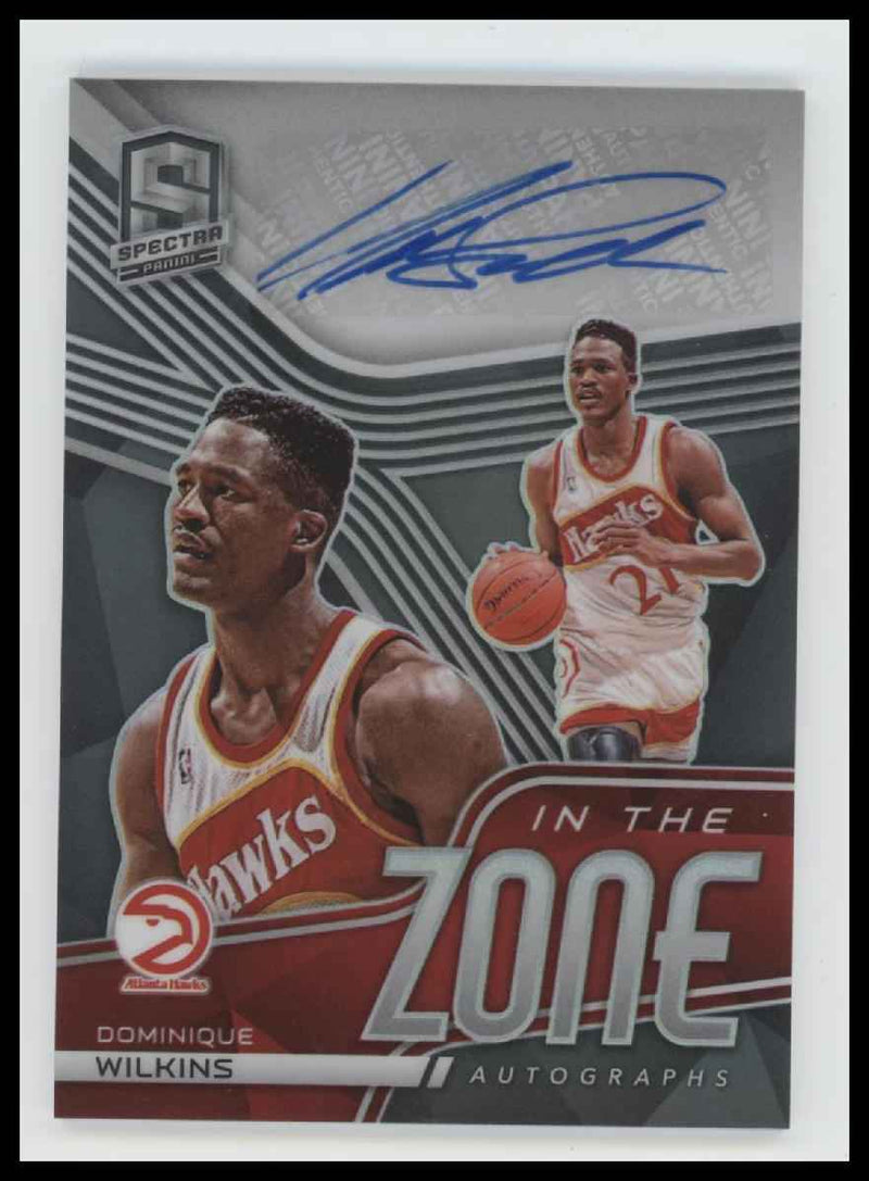 2020-21 Panini Spectra In The Zone Dominique Wilkins #/49 Auto #ITZ-DWL