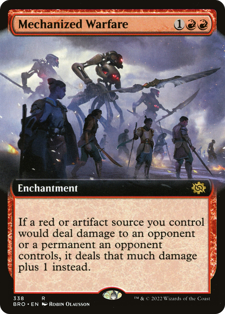 Mechanized Warfare (BRO-338) - The Brothers' War: (Extended Art) Foil