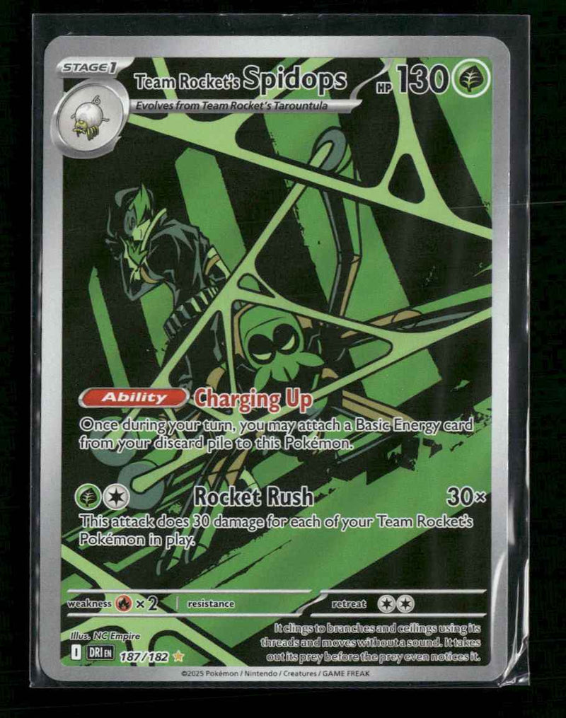 SV10: Destined Rivals Team Rocket's Spidops #187/182