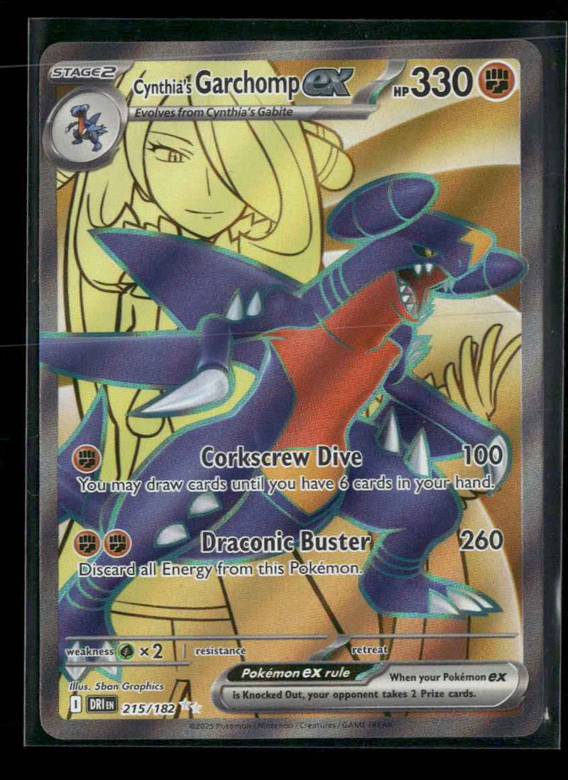 SV10: Destined Rivals Cynthia's Garchomp ex #215/182