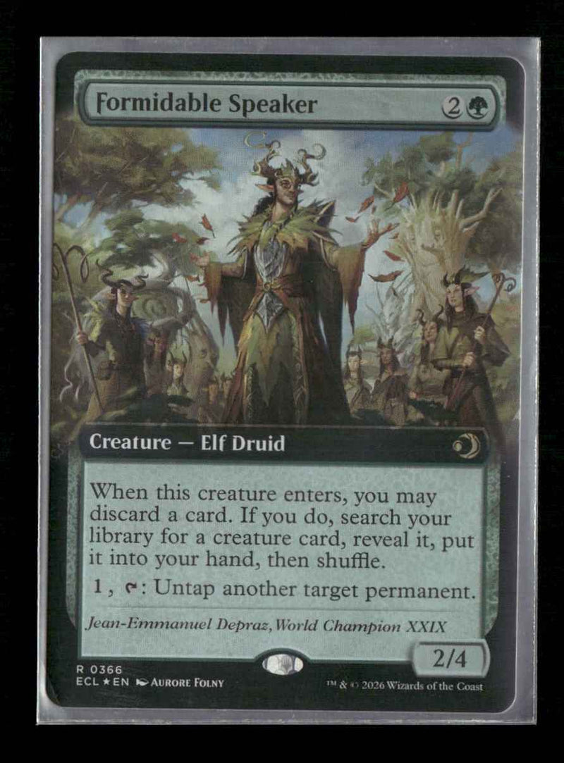 Lorwyn Eclipsed Formidable Speaker (Extended Art) #366