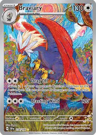 Braviary 214/191 - SV08 Surging Sparks Holofoil