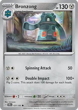 Bronzong 127/191 - SV08 Surging Sparks Reverse Holofoil